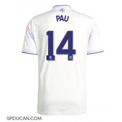 Muški Nogometni Dres Aston Villa Pau Torres #14 Rezervni 2025-26 Kratak Rukav Muški Nogometni Dres Aston Villa Pau Torres #14 Rezervni 2025-26 Kratak Rukav